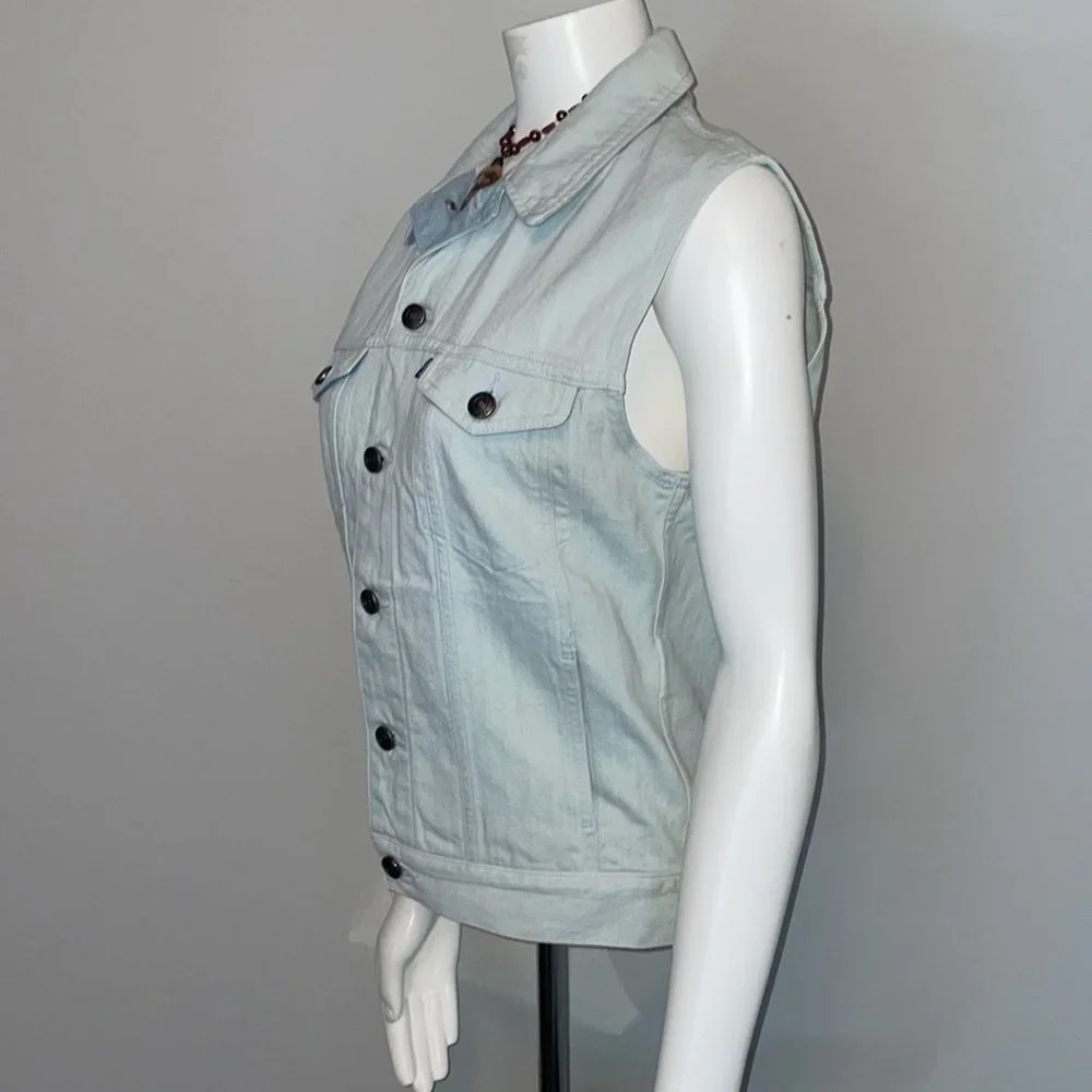 Levi's Made & Crafted $195 Levi Strauss & Co. Denim Trucker Sleeveless Vest